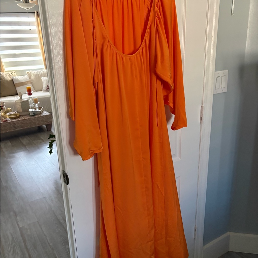 H&M Vibrant Orange Maxi Dress
